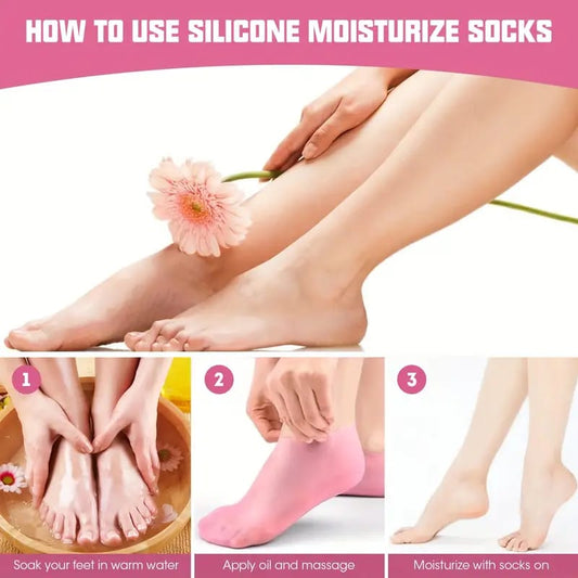 Silicone Gel Moisturizing Socks - Prozone