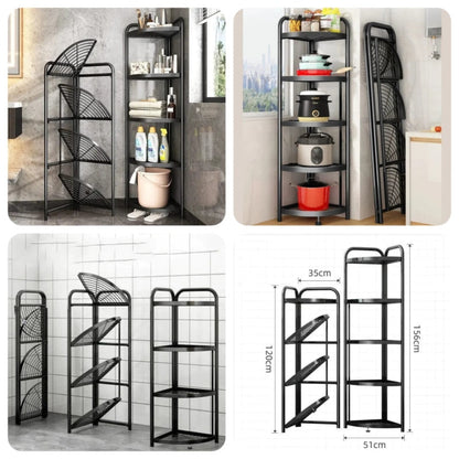 Foldable corner shelf with tripod base - Prozone