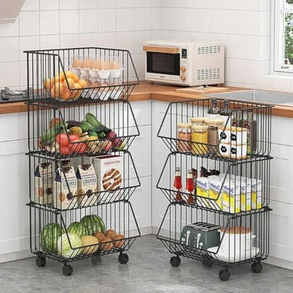 3 best quality basket vegetable and fruit rack - Prozone