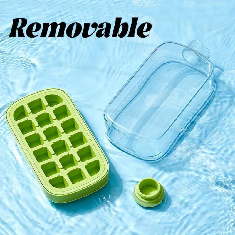 Ice Cube Tray Water Bottle with Lid and Bin - Prozone