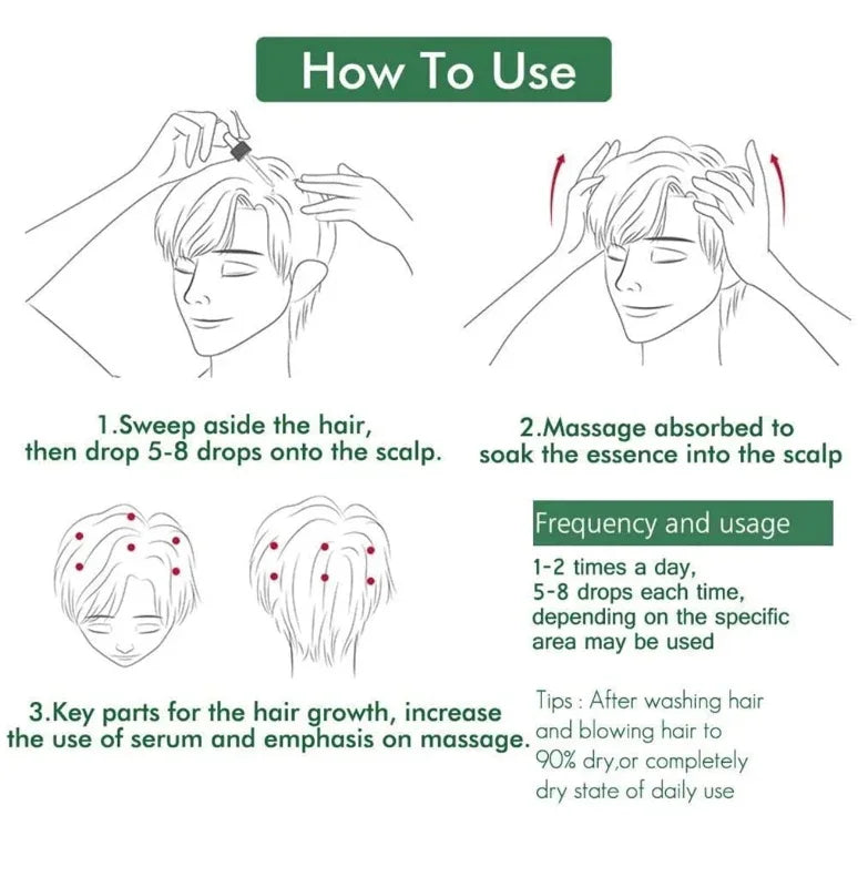 Ginger hair growth essence 7 days germinal hair growth serum - Prozone