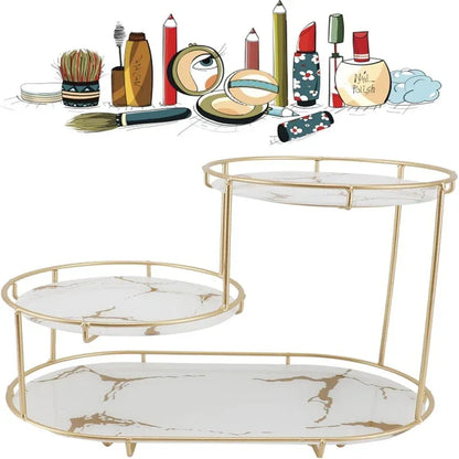 3 Tier Golden Vanity Stand - Prozone