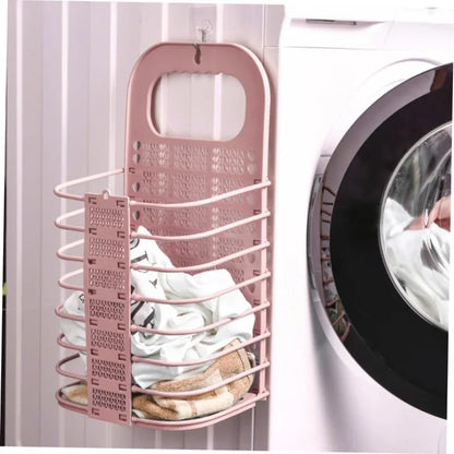 Foldable bathroom laundry basket wall mounted - Prozone