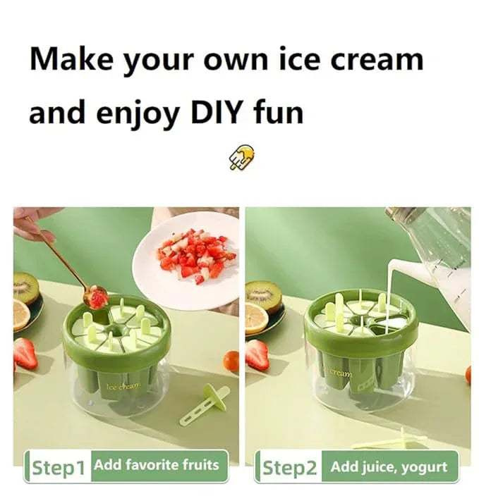 Plastics Ice Cream Mold DIY Dessert Popsicle Moulds Tray Ice - Prozone