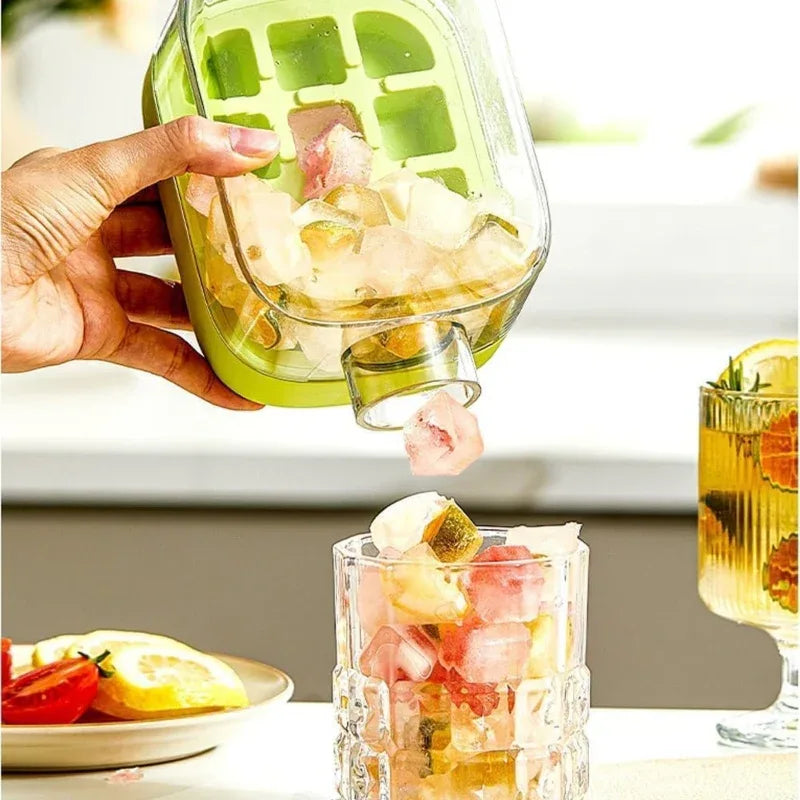 Ice Cube Tray Water Bottle with Lid and Bin - Prozone