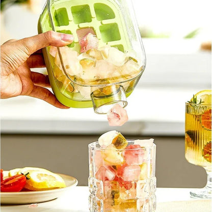 Ice Cube Tray Water Bottle with Lid and Bin - Prozone