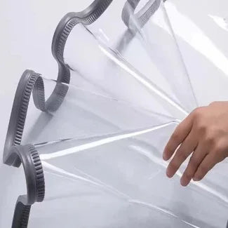 2 PCs AC Cooling Door Curtain, (1 Meter*2 Meter)Air Tight Cooling Proof, Windproof, sound proof, dustproof, Magnetic Self-Adhesive PVC Transparent Soft Curtain - Prozone