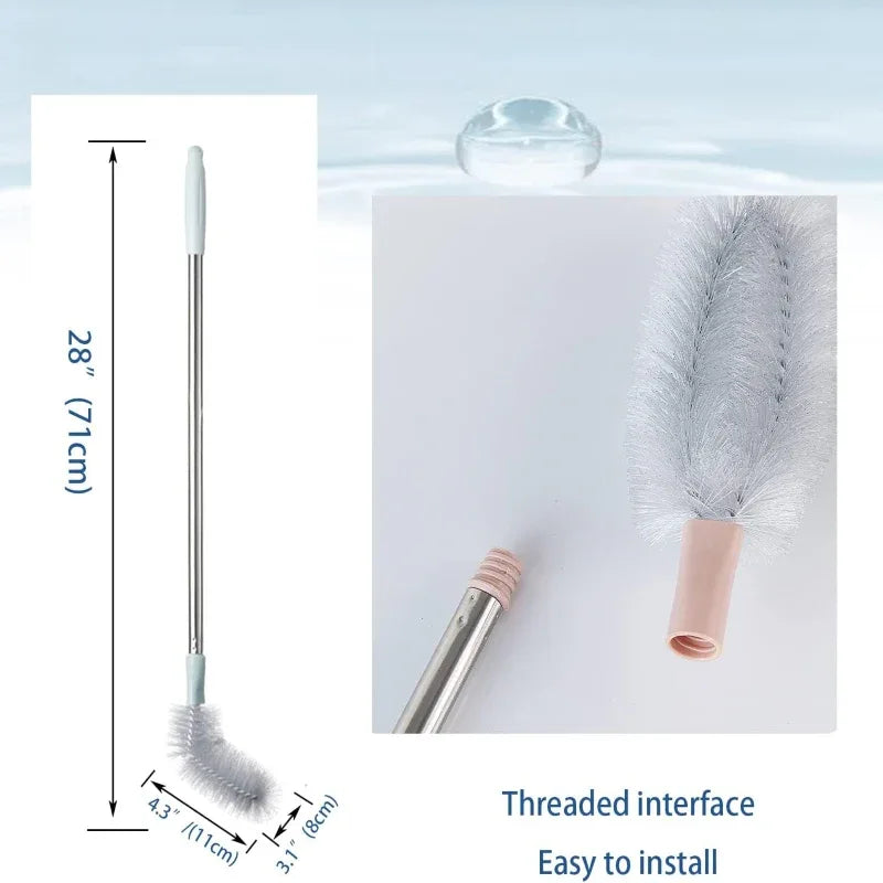 Household Bucket Washing Brush Stainless Steel Rod - Prozone