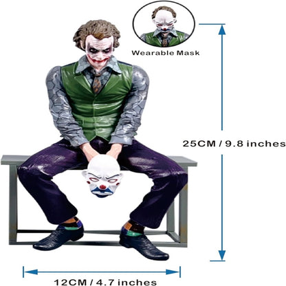 Joker....Heath Ledger Clown Sitting Ornament - Rearviw, Roof Pendant Car Rear Exterior Ornaments