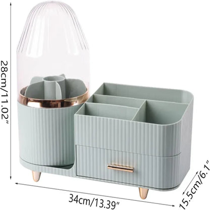 Rotating Brush with Cosmetic Organizer - Prozone