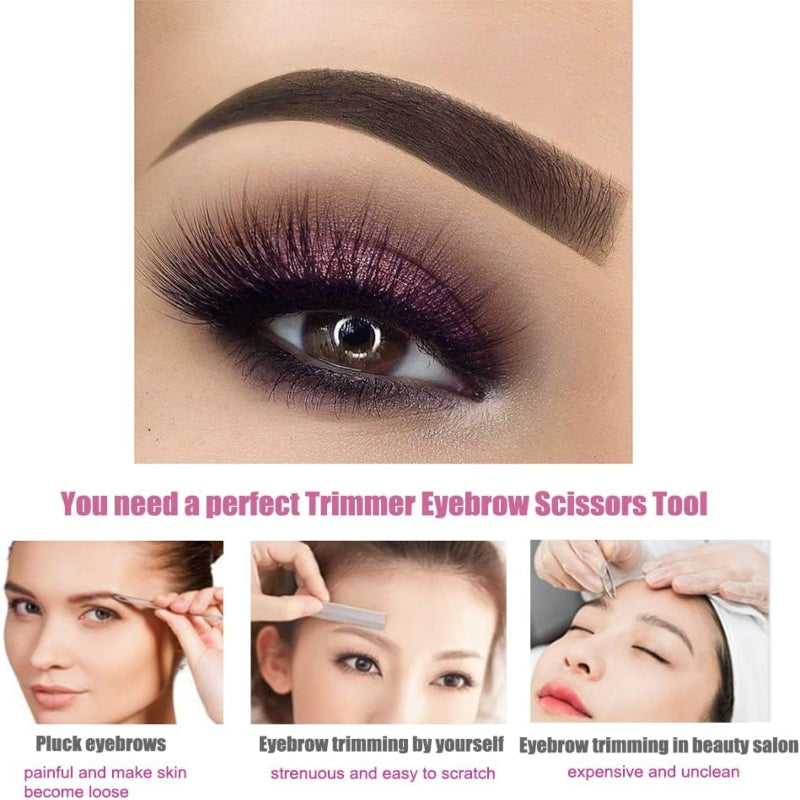 1pc Eyebrow Trimming Comb Scissor - Prozone