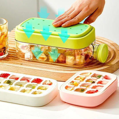 Ice Cube Tray Water Bottle with Lid and Bin - Prozone