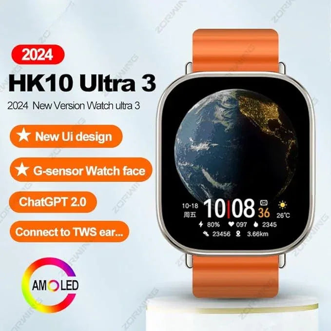 HK10 Ultra 3 Smartwatch 2.02″ AMOLED | Prozone.pk