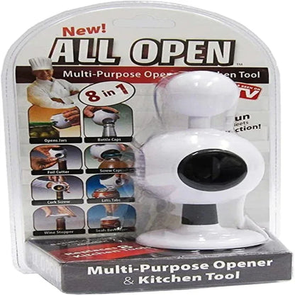 Open 8 in 1 White Multi-purpose Opener and Kitchen Tool - Prozone