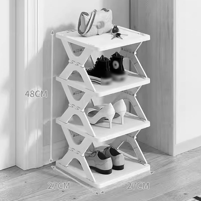 Foldable X Shape Shoe Rack