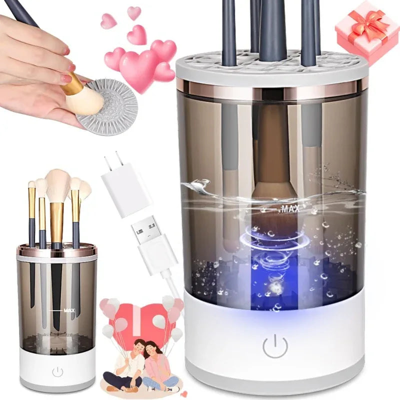 Automatic usb operate makeup brushes cleaner machine - Prozone