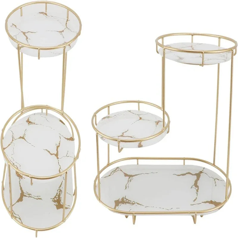 3 Tier Golden Vanity Stand - Prozone