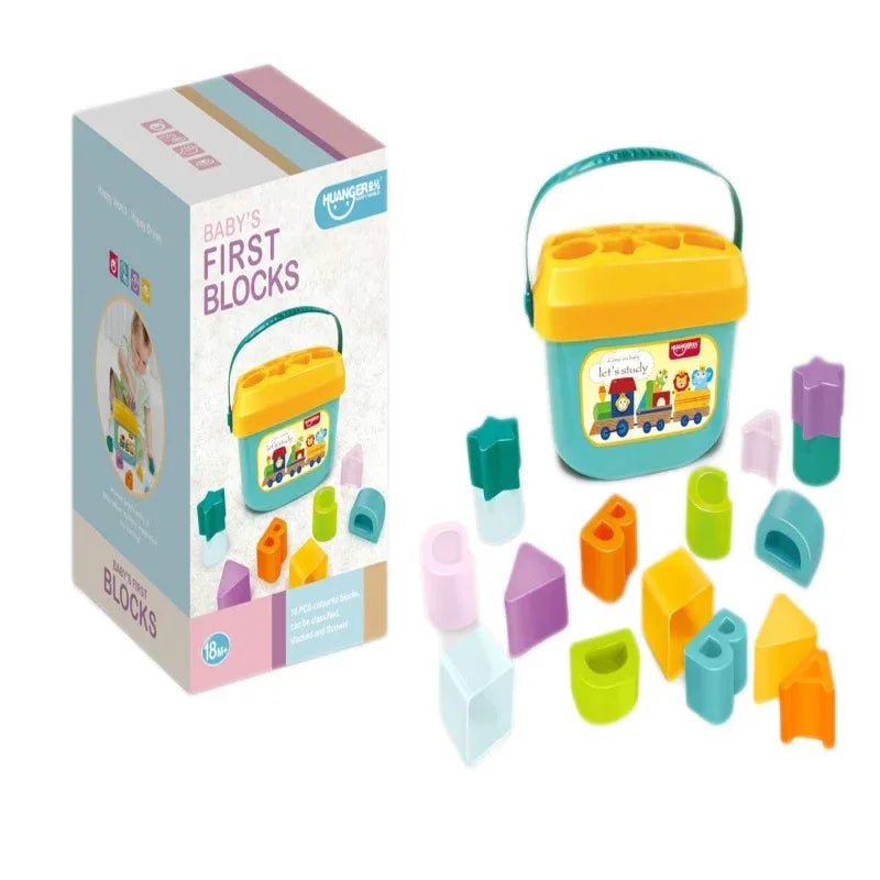 Popsugar Wooden puzzles, Blue, 10 Piece - Prozone