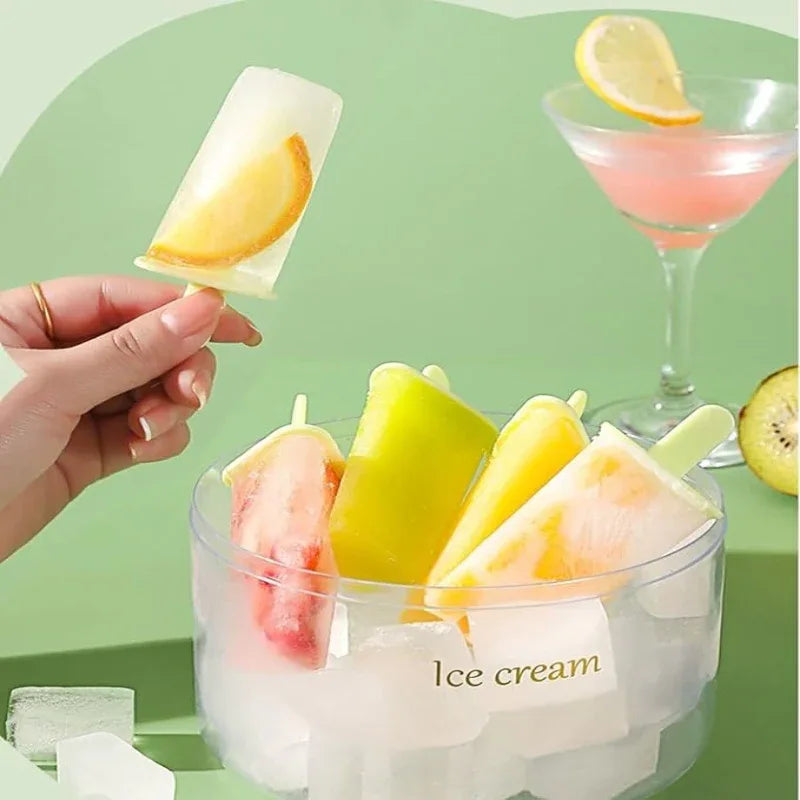 Plastics Ice Cream Mold DIY Dessert Popsicle Moulds Tray Ice - Prozone