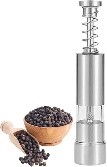 Stainless steel hand black pepper grinder mill book - Prozone