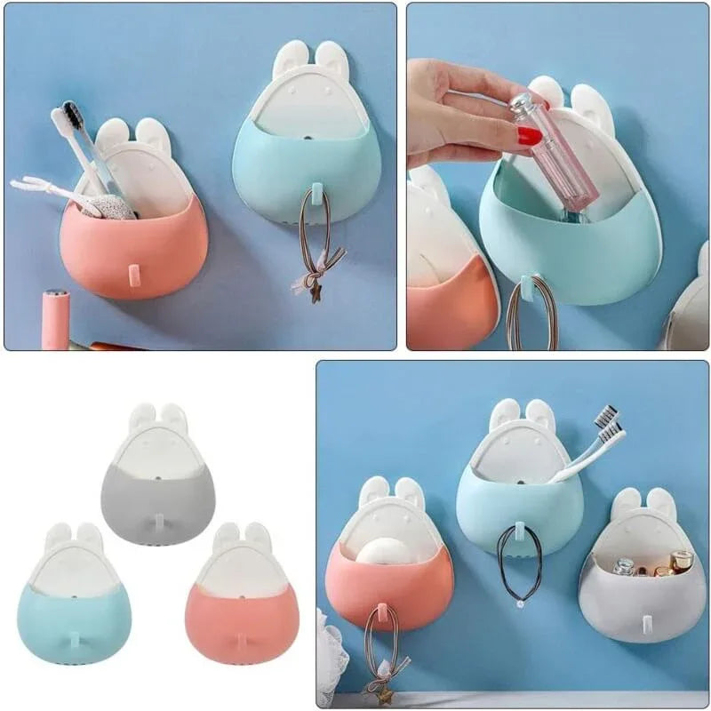 Multifunctional wall-mounted toothbrush storage holder - Prozone