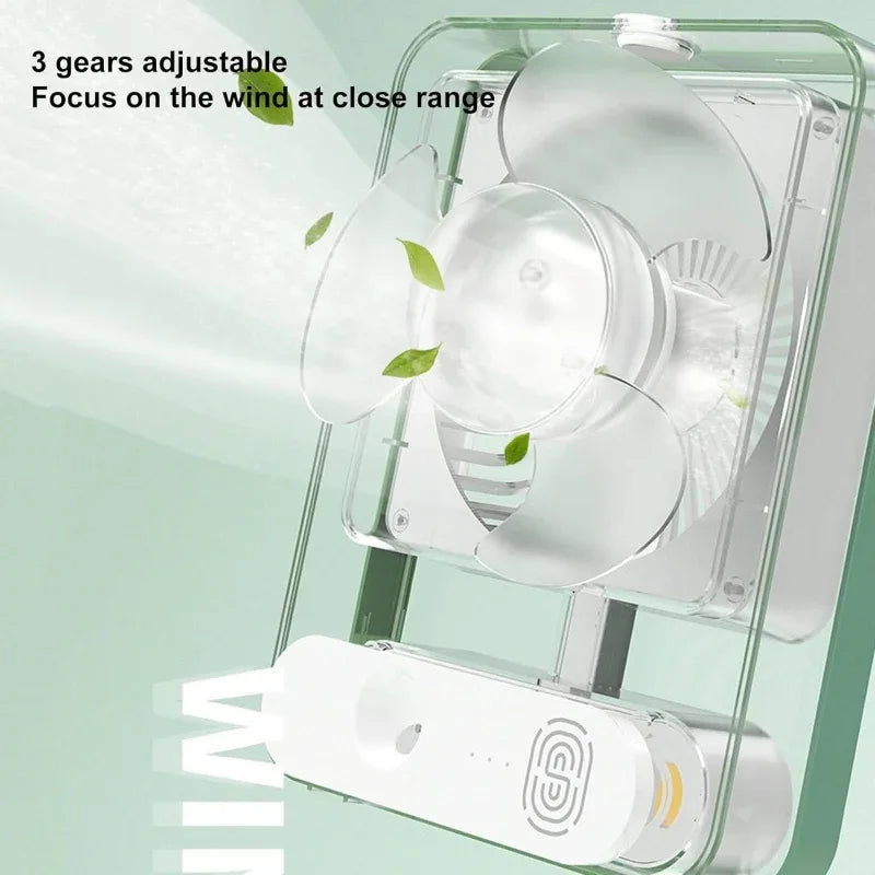 Portable air cooler desktop fan humidification spray fan usb - Prozone