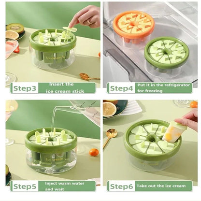 Plastics Ice Cream Mold DIY Dessert Popsicle Moulds Tray Ice - Prozone