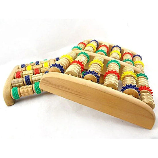 Traditional Wooden Roller Foot Massager - Prozone