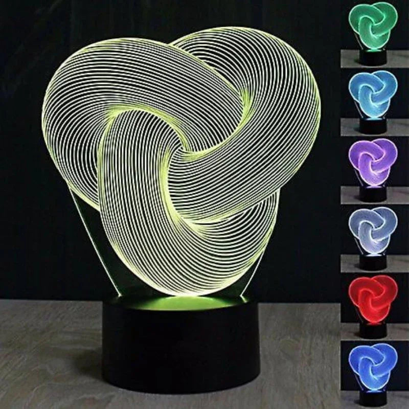 Bucket shape 3d acrylic lamp with plastic base - Prozone