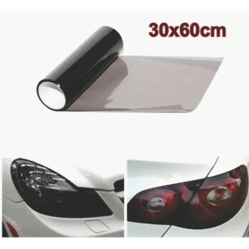 Light black car headlight vinyl sticker - Prozone