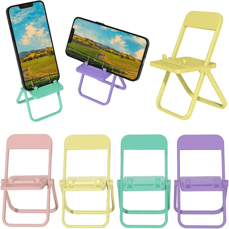 Mini chair cell phone stand foldable 4 pcs - Prozone