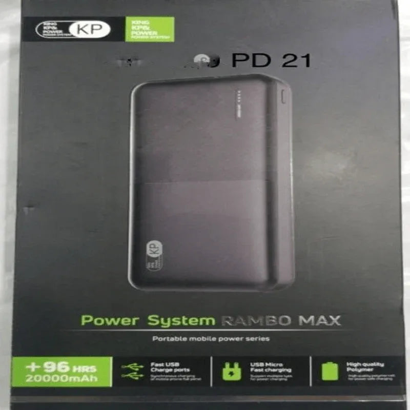 Kp power bank rambo max pd 21 20000mah - Prozone