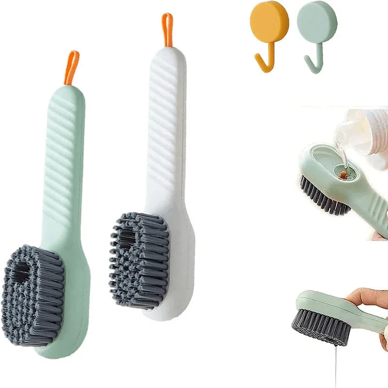 2 pcs multifunctional shoe brush with liquid box - Prozone