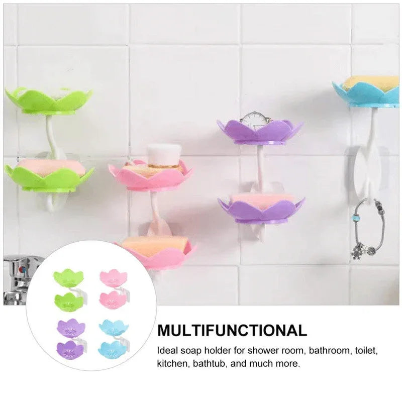 2 pcs double flower soap tray - Prozone