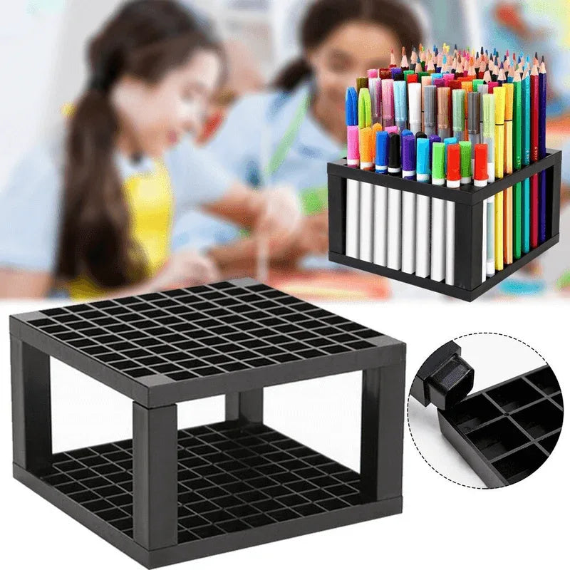 Markers brush 96 hole desk stand pencil holder - Prozone