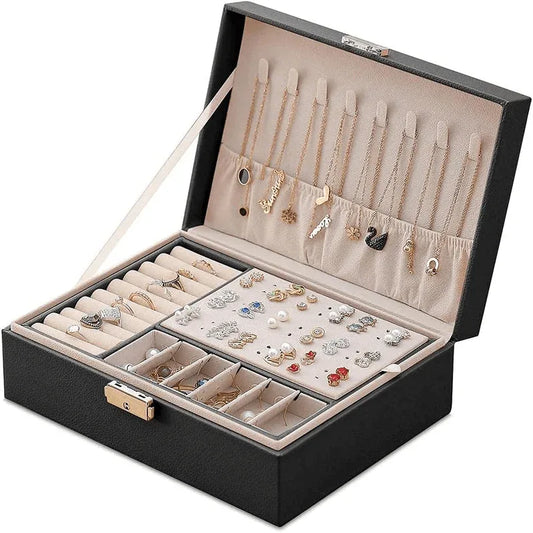 2 layer leather jewelry organizer - Prozone