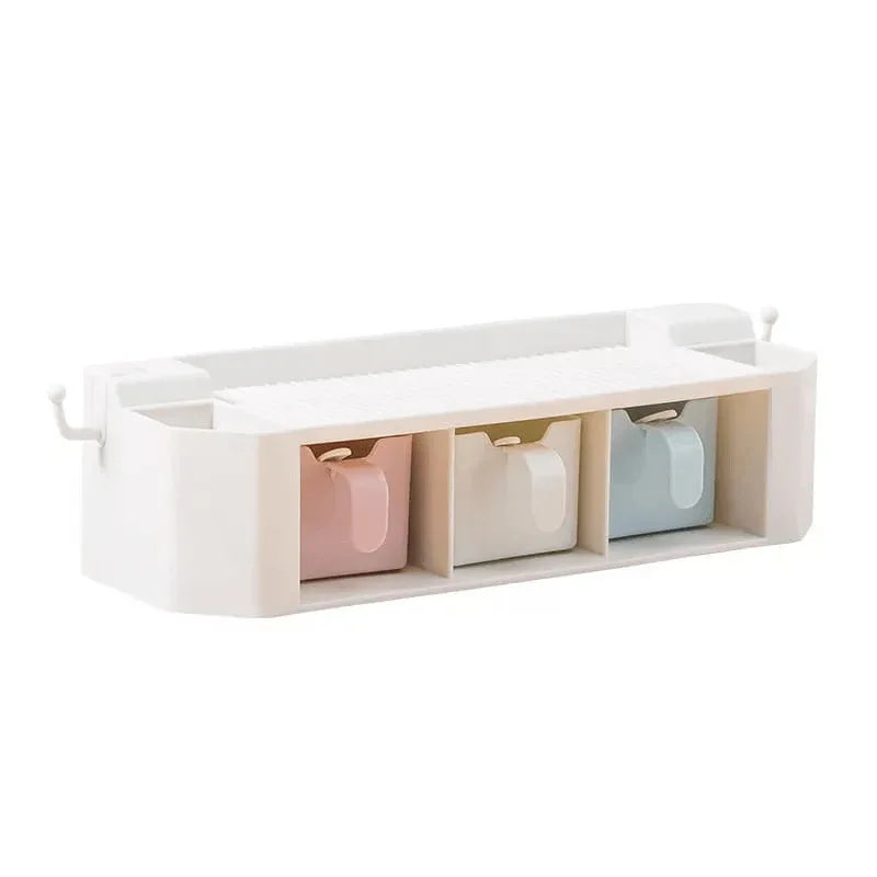 Wall-mounted spice, shelf & tool holder - Prozone