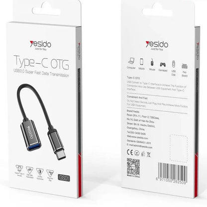 Yesido otg adapter type-c android two-in-one usb (gs01) - Prozone