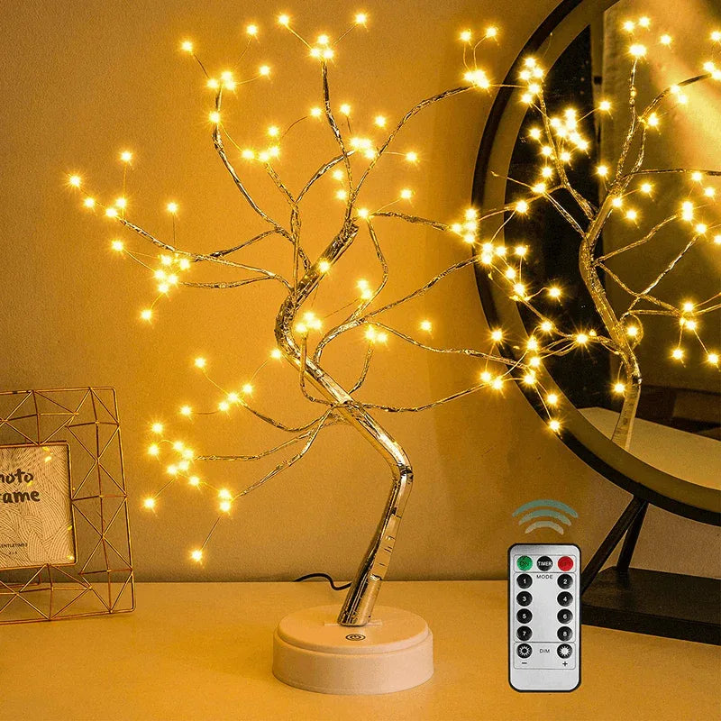 Fairy sparkly diy tree lamp with remote control - Prozone