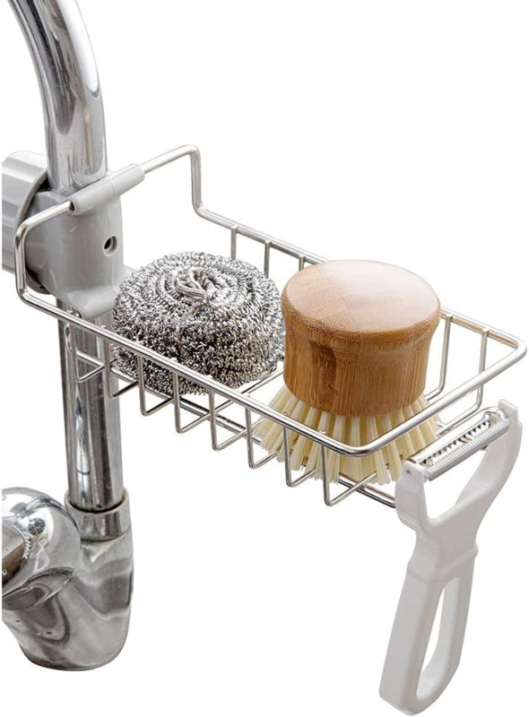 Stainless steel faucet rack sponge holder - Prozone