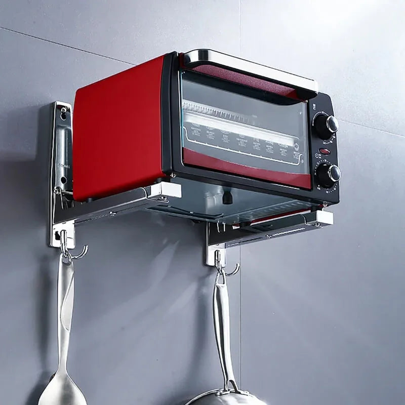 Foldable wall mounted stainless steel frame microwave oven - Prozone