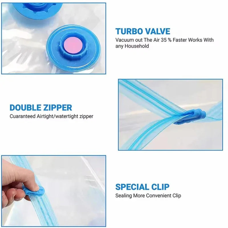 Vacuum storage bags with hand pump - Prozone