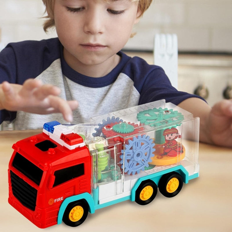 Battery Powered Fire Engine Toys with Changeable Light Sound - Prozone