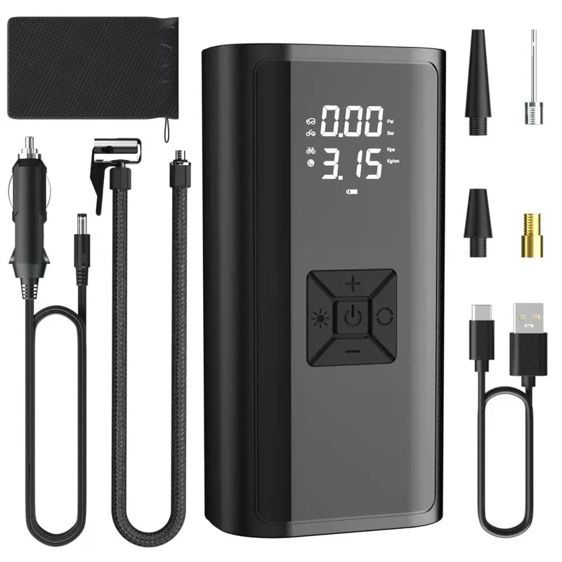 2in1 wireless car air compressor Mini Bike Electric Air Pump - Prozone