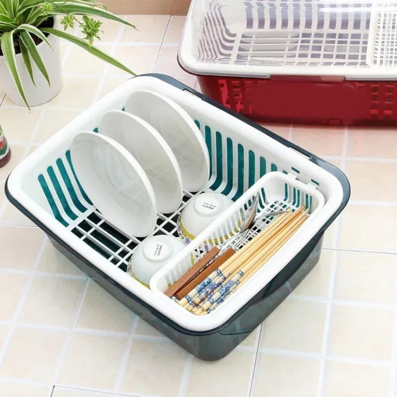 Dish Drainer Rack With Lid - Prozone