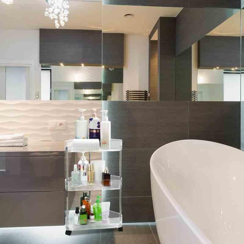 3 Tier Clear Acrylic Corner Bathroom Organizer - Prozone