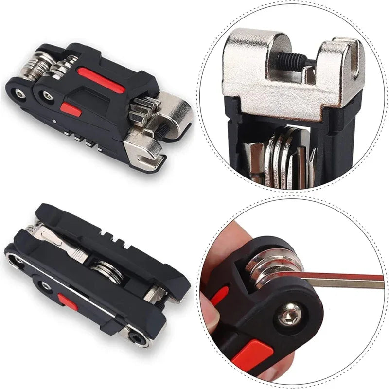 Bicycle Cycling Puncture Bike Multi Function Tool Repair Kit - Prozone