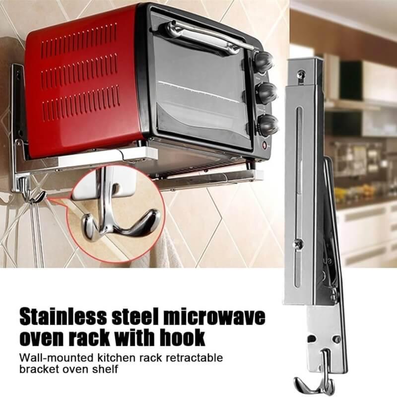 Foldable wall mounted stainless steel frame microwave oven - Prozone