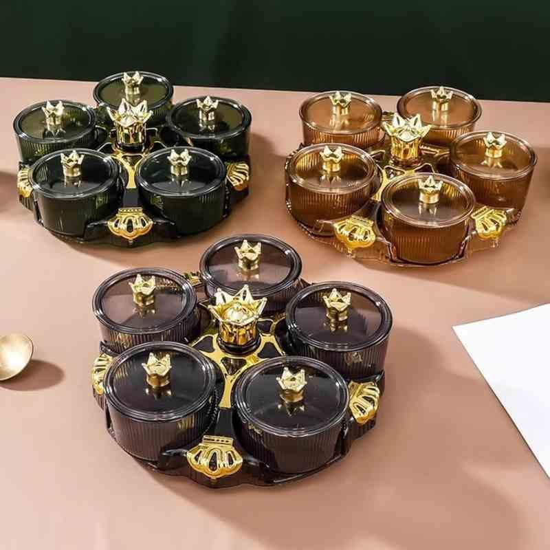 Acrylic Rotating Dry Fruit Tray - Prozone