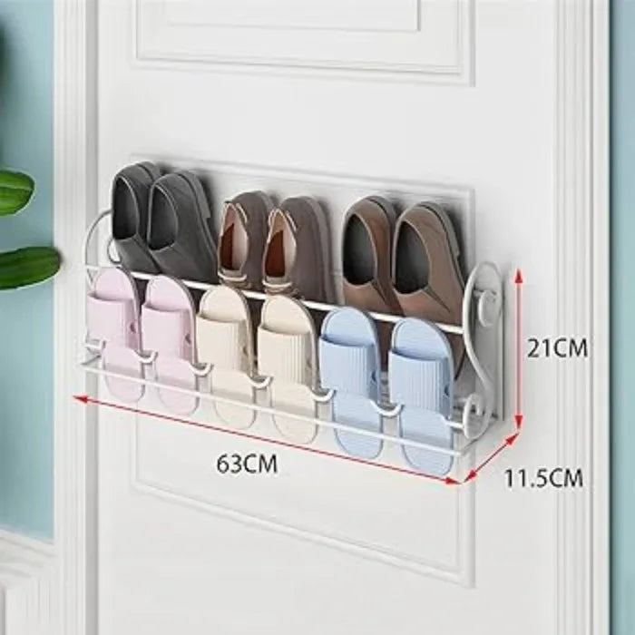 Adjustable space saving wall rack for slippers - Prozone